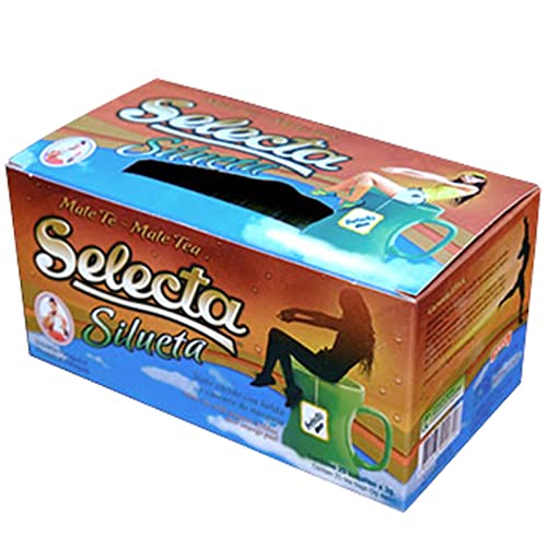 Selecta Yerba Mate Cocido Silueta 25 Teebeutel (75g) | Reich an Vitaminen und Antioxidantien | Belebender und Erfrischender Mate Tee von Yerbox