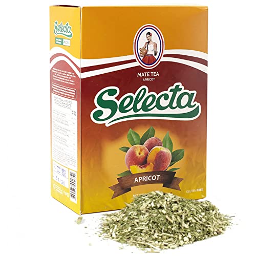Selecta Yerba Mate Tee Aprikose 0.5 kg + Geschenk Probe (40g): Reich an Antioxidantien und Vitaminen, beschleunigt den Stoffwechsel, zuckerfrei | Paraguay von Yerbox