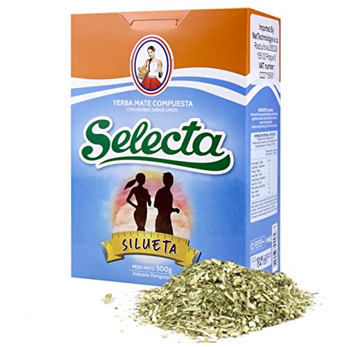 Selecta Yerba Mate Tee Silueta 0.5 kg + Geschenk Probe (40g): Reich an Antioxidantien und Vitaminen, beschleunigt den Stoffwechsel, zuckerfrei | Paraguay von Yerbox