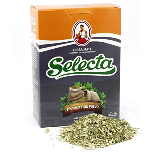 Selecta Yerba Mate Tee Sin Palo 0.5 kg + Geschenk Probe (40g): Reich an Antioxidantien und Vitaminen, beschleunigt den Stoffwechsel, zuckerfrei | Paraguay von Yerbox