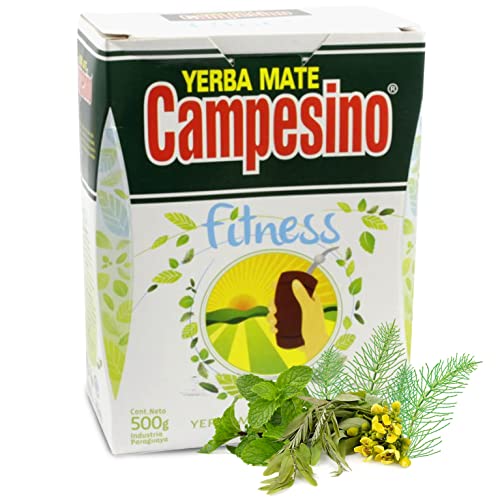 Yerba Mate Tee Campesino Fitness 0.5 kg + Geschenk Probe (40g): Reich an Antioxidantien und Vitaminen, beschleunigt den Stoffwechsel, zuckerfrei | Paraguay von Yerbox