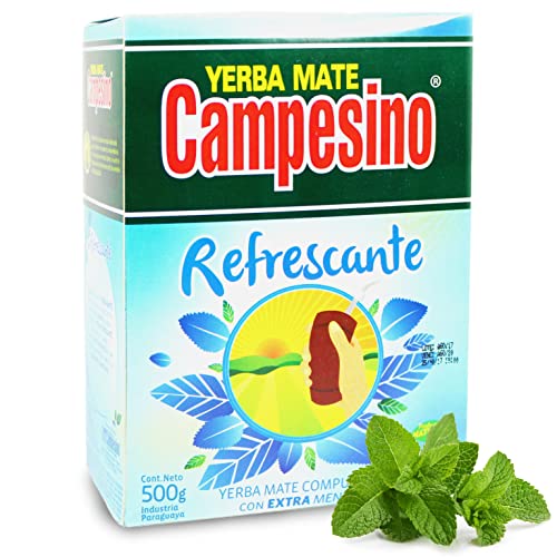 Yerba Mate Tee Campesino Refrescante 0.5 kg + Geschenk Probe (40g): Reich an Antioxidantien und Vitaminen, beschleunigt den Stoffwechsel, zuckerfrei | Paraguay von Yerbox