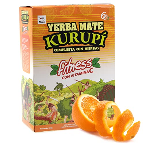 Yerba Mate Tee Kurupi Fitness 0.5 kg + Geschenk Probe (40g): Reich an Antioxidantien und Vitaminen, beschleunigt den Stoffwechsel, zuckerfrei | Paraguay von Yerbox