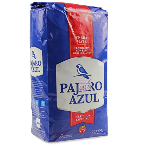 🌿 Yerba Mate Tee Pajaro Azul Traditional 1 kg + Geschenk Probe (40g): 🧉Reich an Antioxidantien, Vitaminen, beschleunigt den Stoffwechsel, zuckerfrei | Argentinien 🇦🇷 von Yerbox