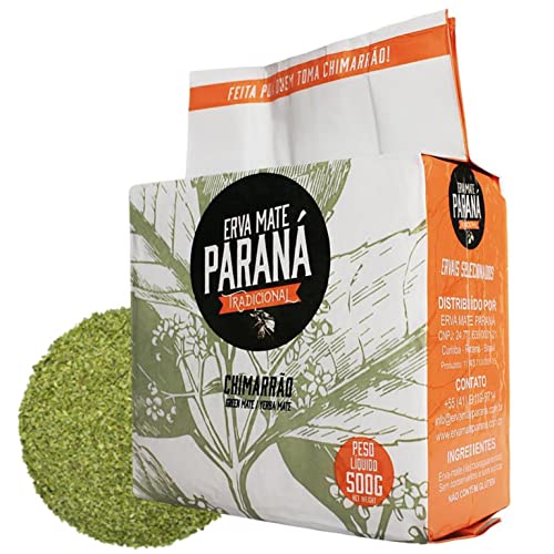 Yerba Mate Tee Parana Chimarrao Traditional 0.5 kg + Geschenk Probe (40g): Reich an Antioxidantien, Vitaminen, beschleunigt den Stoffwechsel, zuckerfrei | Brasilien von Yerbox