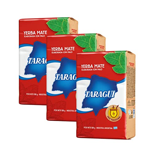 Yerba Mate Tee Taragui Con Palo 1.5 kg + Geschenk Probe (40g): Reich an Antioxidantien, Vitaminen, beschleunigt den Stoffwechsel, zuckerfrei | Argentinien von Yerbox