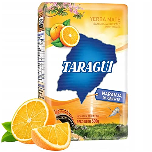 Yerba Mate Tee Taragui Naranja 0.5 kg + Geschenk Probe (40g): Reich an Antioxidantien, Vitaminen, beschleunigt den Stoffwechsel, zuckerfrei | Argentinien von Yerbox