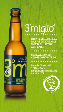 BIRRIFICIO RURALE - 3 MILE Craft Italian Bier (33 cl) von YesEatIs