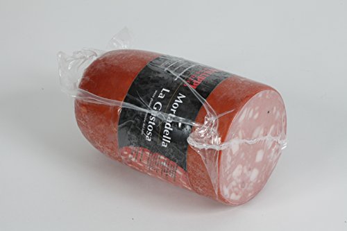 CANTALUPPI - Klassisches Mortadella mit Pistazien Vacuum (. 2,5-3 kg ca.) - Italienische Handwerker Produkt von YesEatIs