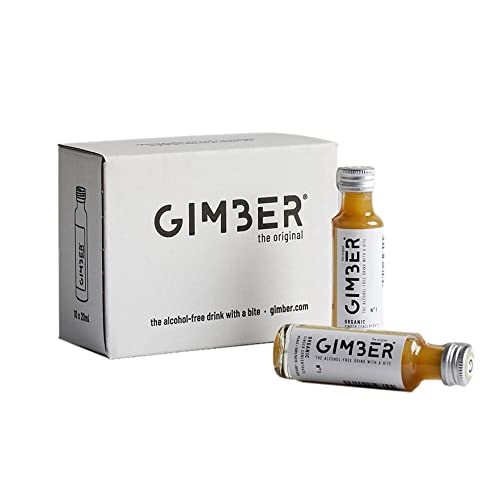 GIMBER Ingwerkonzentrat - Alkoholfreies Getränk mit Ingwer, Zitrone und Kräutern - Box 10 Shots von 20 ml GIMBER Ingwerkonzentrat - Alkoholfreies Getränk mit Ingwer, Zitrone und Kräutern - Box 10 Shots von 20 ml von YesEatIs