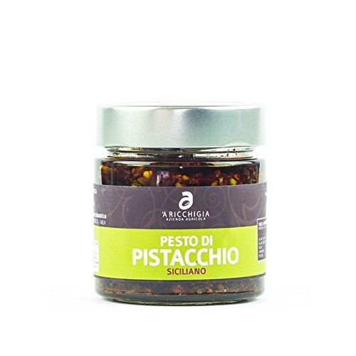 SICILIAN PESTO - PISTAZIEN UND TOMATE - JAR 90 gr. - Pack 2 Stück - Italienisch Handwerkliches Produkt SICILIAN PESTO - PISTAZIEN UND TOMATE - JAR 90 gr. - Pack 2 Stück - Italienisch Handwerkliches Produkt von YesEatIs