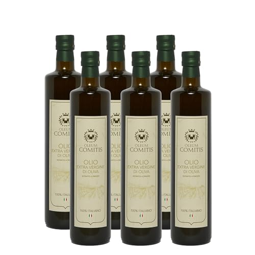 Oleum Comitis - Natives Olivenöl Extra 100% Italienisch Kaltgepresst - 6 Flaschen à 750 ml von Yeseatis TASTE ONLINE FOOD YESEATIS.COM