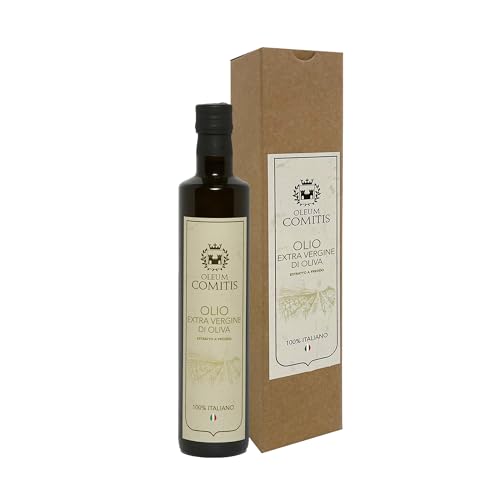 Oleum Comitis - Natives Olivenöl Extra 100% Italienisch Kaltgepresst - Geschenkbox mit 500 ml Flasche Oleum Comitis - Natives Olivenöl Extra 100% Italienisch Kaltgepresst - Geschenkbox mit 500 ml Flasche von YesEatIs