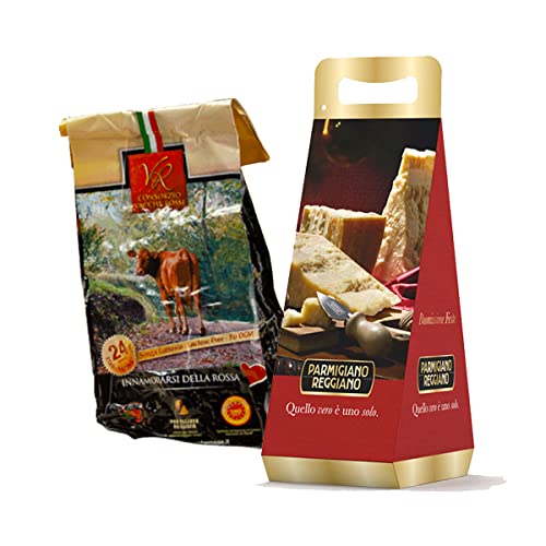 YesEatIs Special Box - Consorzio Vacche Rosse - Parmigiano Reggiano 24 monate - 1Kg - Geschenkbox von YesEatIs