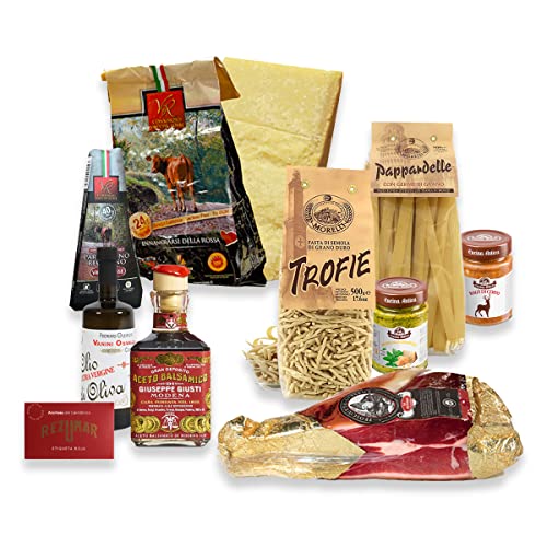 Yeseatis - Gourmet Box - Geschenkkorb mit Parmigiano Reggiano DOP, Prosciutto di Parma DOP, handwerklicher Pasta und gastronomischen Spezialitäten Yeseatis - Gourmet Box - Geschenkkorb mit Parmigiano Reggiano DOP, Prosciutto di Parma DOP, handwerklicher Pasta und gastronomischen Spezialitäten von YesEatIs
