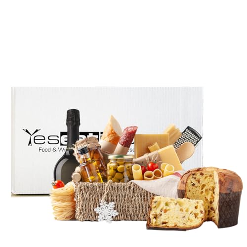 Yeseatis - Gourmet Weihnachtsgeschenkkorb 10 handwerklich hergestellte gastronomische Spezialitäten - Made in Italy von YesEatIs