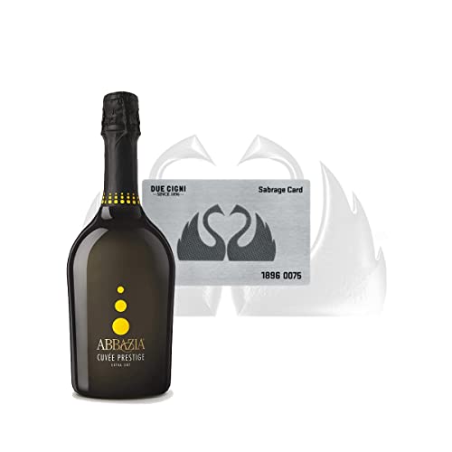 Yeseatis Sabrage Kit - Due Cigni Sabrage Card - Cuvee Prestige Spumante Extra Dry - 0,75 l von YesEatIs