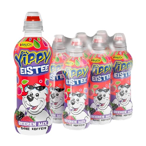 Yippy Eistee Beeren Mix | der fruchtig farbenfrohe Kinderspaß | aus entkoffeiniertem Schwarztee und Hagebutten | 6x 330ml PET Flasche Yippy Eistee Beeren Mix | der fruchtig farbenfrohe Kinderspaß | aus entkoffeiniertem Schwarztee und Hagebutten | 6x 330ml PET Flasche von Yippy