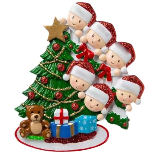 Personalisierte Weihnachtsschmuck - Eröffnung Geschenke Familie Weihnachtsschmuck personalisiert von Santa, Familie um die Baumverzierung, Familienöffnung präsentiert Verzierung Personalisierte Weihnachtsschmuck - Eröffnung Geschenke Familie Weihnachtsschmuck personalisiert von Santa, Familie um die Baumverzierung, Familienöffnung präsentiert Verzierung von Ynnhik