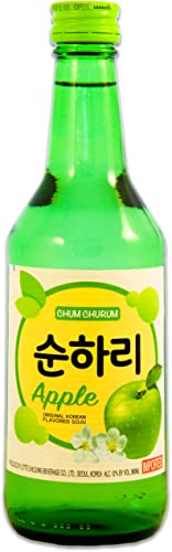 Yoaxia Chum Churum Soju Apple Flavor 360ml | Soju mit Apfelgeschmack Alk. 12% vol. von Yoaxia