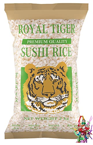 yoaxia ® - [ 2kg ] Sushi Reis PREMIUM QUALITY Sushi Rice Sushireis + ein kleiner Glücksanhänger von yoaxia