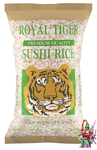 yoaxia ® - [ 2kg ] Sushi Reis PREMIUM QUALITY Sushi Rice Sushireis + ein kleiner Glücksanhänger von Yoaxia
