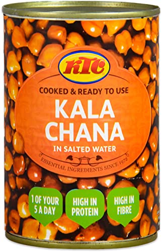 yoaxia ® - [ 400g / 240g ATG ] Braune Kichererbsen in Salzwasser / Kala Chana / Brown Chick Peas in Salted Water von Yoaxia