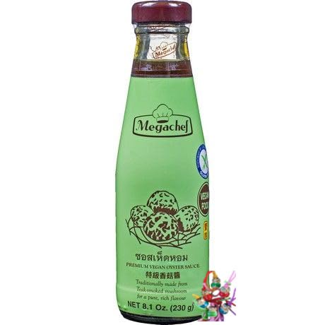 yoaxia ® Marke Set - [ 230g ] PREMIUM Pilzsauce [ glutenfrei ] Mushroom Sauce | Pilzsoße | Vegane Austernsauce + einkleiner Glücksanhänger gratis von yoaxia