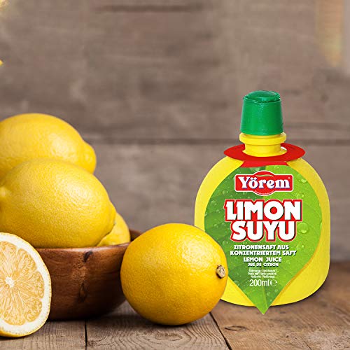 12 Stk Zitronensaft ( je. 200ml )100% Aus Konzentriertem Saft - Lemon Juice - Jus de Citron von Yörem