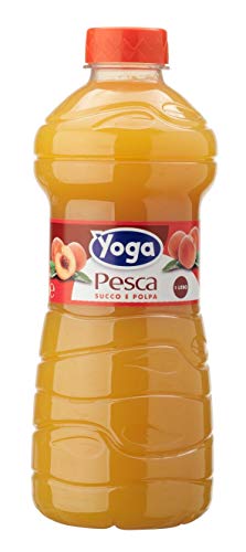 12x Yoga Fruchtsaft fruit juice Pet flasche Pesca Pfirsiche saft 1Lt von Yoga