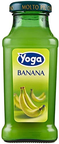 24x Yoga Bar Banana Bananen Fruchtsaft Getränk Fruchtgeschmack Glasflasche 200ml fruit juice von Yoga