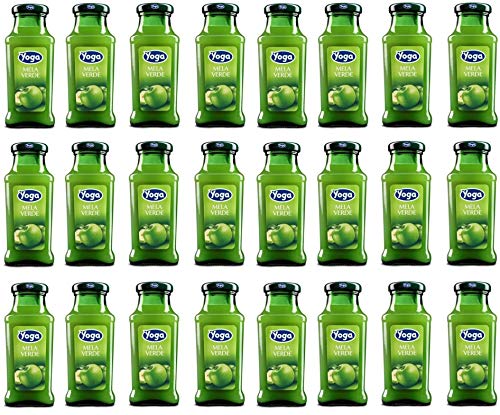 24x Yoga specialità Bar flasche Fruchtsaft fruit juice Mela verde Grüner Apfel 200ml von Yoga