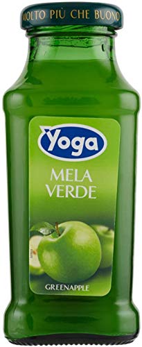 48x Yoga Bar Mela Verde Grüner Apfel Fruchtsaft Getränk Fruchtgeschmack Glasflasche 200ml fruit juice von Yoga