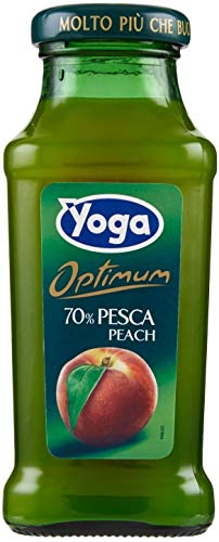 48x Yoga Bar Pesca Pfirsiche Fruchtsaft Getränk Fruchtgeschmack Glasflasche 200ml fruit juice von Yoga
