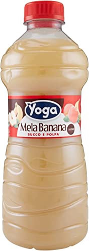 6x Yoga Mela e Banana Fruchtsaft fruit juice Pet flasche Apfel und Banane saft 1Lt von Yoga