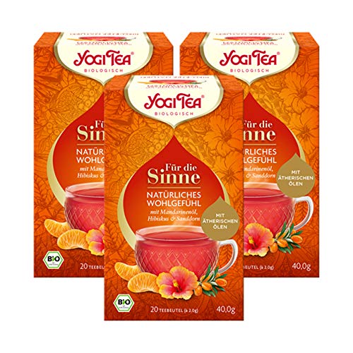 Yogi Tea Bio F?r die Sinne Nat?rliches Wohlgef?hl, 3er Pack von YOGI TEA