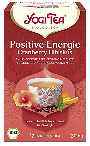 Yogi Tea Positive Energie Cranberry Hibiskus Bio (6 x 30,60 gr) von YOGI TEA