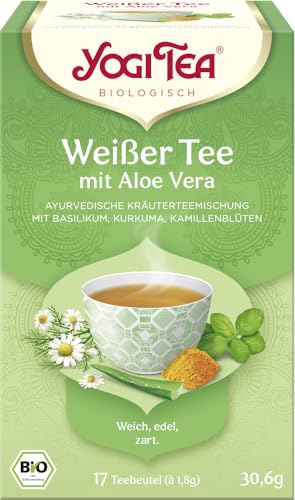 Yogi Tea Weißer Tee mit Aloe Vera Bio (6 x 30,60 gr) von Yogi Tea