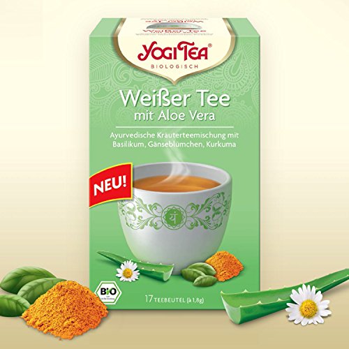 Yogi Tea Weisser Tee mit Aloe Vera Yogi Tea, 17 Teebeutel Bio von Yogi Tea