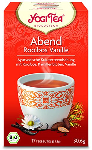 YogiTea® Abend Tee Rooibos Vanille Tee BIO 6 Packungen à 17 Tb. von Yogi Tea