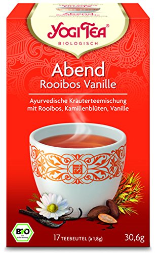 YogiTea® Abend Tee Rooibos Vanille Tee BIO 6 Packungen à 17 Tb. von YOGI TEA