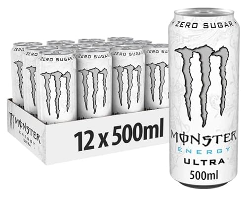 Monster Energy Drinks, 500 ml, 12 Stück, ultraweiß von Yogi Trade