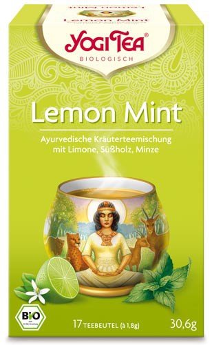 Yogi Tee, Lemon Mint Tee, 17 Teebeutel, BIO, Biotee, , Biotee, 30,6g, 4er SPARPACK von YogiTea