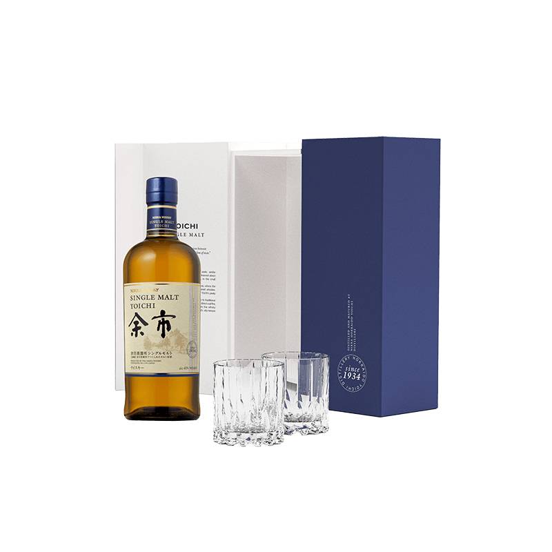 Nikka : Yoichi Single Malt Geschenkbox mit 2 Riedel Gläsern von Nikka
