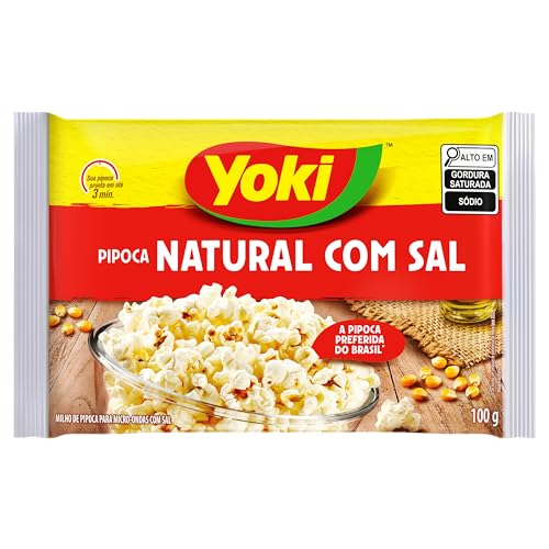 Pipoca para Micro-OndasNatural com Sal, Microwellen-Popcorn, salzig von Yoki