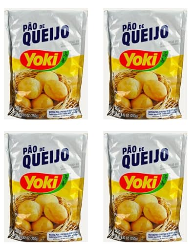 Yoki Brasilianische Käsebrötchen Pao de Queijo | Pack of 4 von Yoki