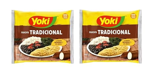 Yoki Abgelassenes Cassava-Mehl für Farofa De Mandioca Pronta Temperada, 500 g, 2 Stück von Yoki
