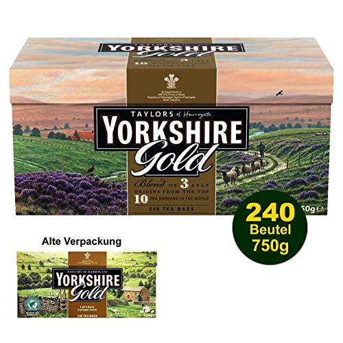 Taylors of Harrogate Yorkshire Gold Tea 240 Btl. 750g - Englischer Premium SchwarzteeEnglischer Spitzent von Yorkshire Tea