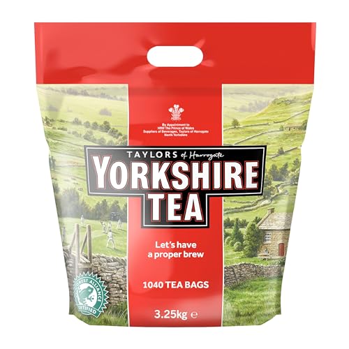 Yorkshire Tea - Erfrischender, Kräftiger, Schwarzer Englischer Tee - Aus Verantwortungsvollen Quellen - 1040 Teebeutel von Yorkshire Tea
