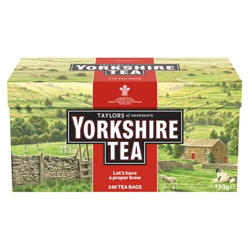Yorkshire Tea - Erfrischender, Kräftiger, Schwarzer Englischer Tee - Aus Verantwortungsvollen Quellen - 240 Teebeutel Yorkshire Tea - Erfrischender, Kräftiger, Schwarzer Englischer Tee - Aus Verantwortungsvollen Quellen - 240 Teebeutel von Yorkshire Tea